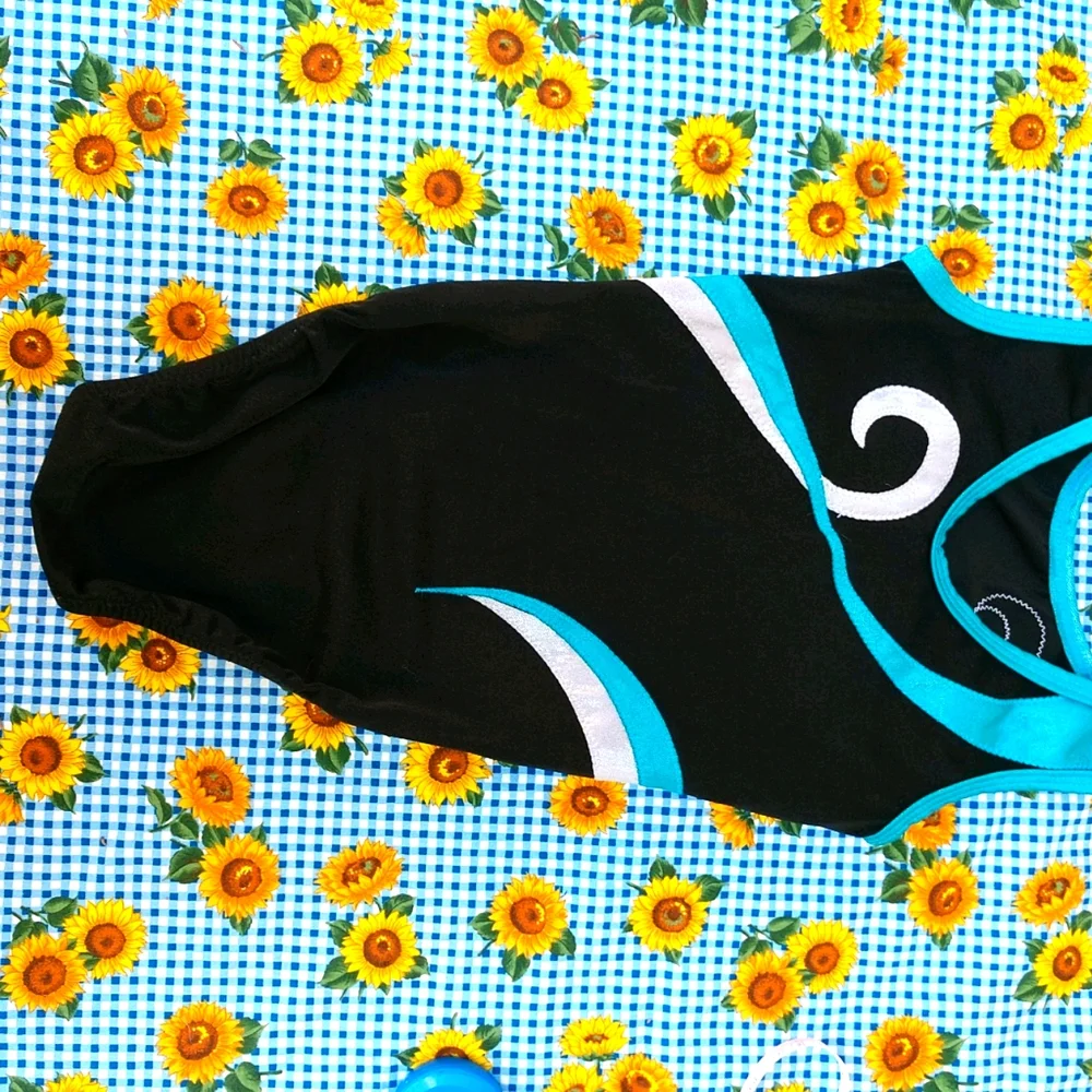 Girls Swimsuit with Rhinestones Large